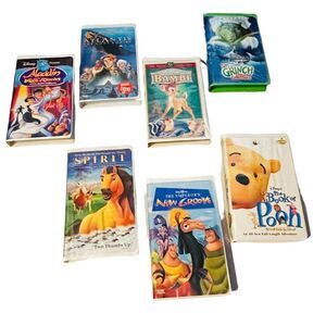 Set of 7 Disney VHS Tapes